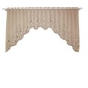 Ver imagem 2 de Cortina Renda Cascata Tulipinhas Marrom Cozinha