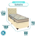 Ver imagem 3 de Kit Cama Box Bau + Cabeceira + Colchão Solteiro D33 - Maxsono - Paropas
