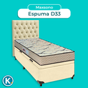 Ver imagem 4 de Kit Cama Box Bau + Cabeceira + Colchão Solteiro D33 - Maxsono - Paropas