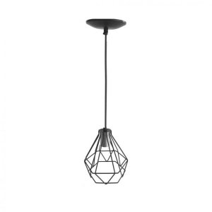 Pendente Aço Aramado Diamante Pequeno Emalustres