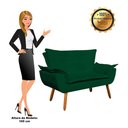 Ver mais imagens de Kit 01 Namoradeira e 02 Poltronas Opala Suede Verde