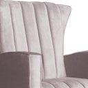 Ver imagem 3 de Conjunto 2 Poltronas Estofadas de Balanço Melinda Veludo Rose - LM DECOR