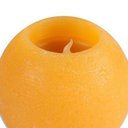 Ver imagem 3 de Cachepot LED Oval Pequeno com Acabamento em Cera Laranja - 11x9 cm