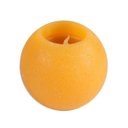 Ver imagem 1 de Cachepot LED Oval Pequeno com Acabamento em Cera Laranja - 11x9 cm