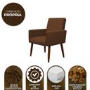 Ver imagem 7 de Poltrona Decorativa para Sala de Estar e Quarto Nina Suede Herrero:cobre