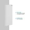 Armário Aéreo de Cozinha 1 Porta Branco Carraro - 5