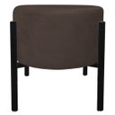 Ver imagem 2 de Puff Iron Suede Base Palito D'Rossi - Marrom