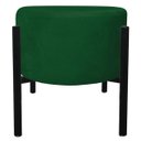 Ver imagem 2 de Puff Iron Suede Base Palito D'Rossi - Verde