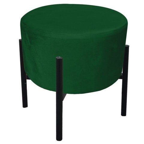Puff Iron Suede Base Palito D'Rossi - Verde