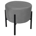 Ver imagem 1 de Puff Iron Suede Grafite Base Palito D'Rossi