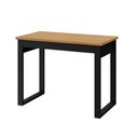 Ver imagem 4 de Escrivaninha Mesa de Trabalho Industrial 100cm x 53cm com Gaveta 100% MDF Dalla Costa Cor:Freijó