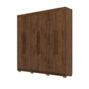 Ver imagem 3 de Roupeiro Elegance 6 Portas e 2 Gavetas Internas - Cor Imbuia Rústico - Vila Rica