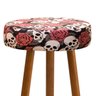 Conjunto 04 Banquetas Industrial Rubi Estampado D'Rossi - Caveira T171 - 3