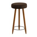 Ver imagem 2 de Conjunto 04 Banquetas Industrial Rubi Suede D'rossi - Marrom