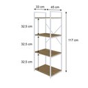 Ver imagem 4 de Estante c/04 Prateleiras Yon 45cm Est.Branca