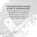 Ver imagem 5 de Fechadura para Porta Banheiro Lavabo Branca 40mm Stam Fech. 824/33 - Esp. Branco