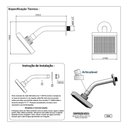 Ver imagem 5 de Chuveiro Ducha Flatt Quadrado Articulada Aquecedor Solar Gás