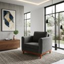 Ver imagem 4 de Poltrona Beny Elegance Sofázinho Suede Grafite para Sala