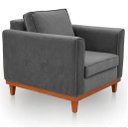 Ver imagem 2 de Poltrona Beny Elegance Sofázinho Suede Grafite para Sala