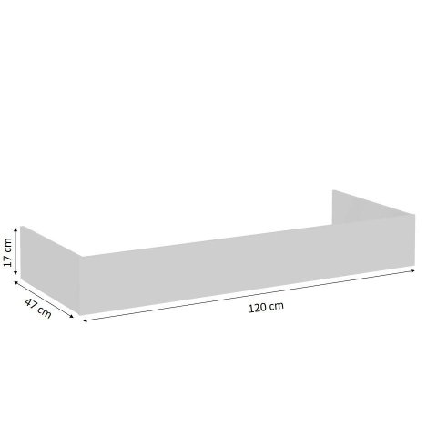 Rodapé para Cozinha Conecta Frizz 120 cm Branco