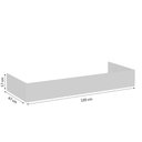 Ver imagem 1 de Rodapé para Cozinha Conecta Frizz 120 cm Branco