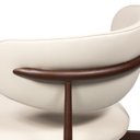 Ver imagem 5 de Cadeira Jantar Confortável para Sala e Espaço Gourmet Luxo Decorativo Navy Colorido/Aço Corten/Sintético Premium Bege