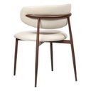 Ver imagem 4 de Cadeira Jantar Confortável para Sala e Espaço Gourmet Luxo Decorativo Navy Colorido/Aço Corten/Sintético Premium Bege