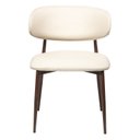 Ver imagem 7 de Cadeira Jantar Confortável para Sala e Espaço Gourmet Luxo Decorativo Navy Colorido/Aço Corten/Sintético Premium Bege