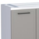 Ver imagem 5 de Gabinete de Aço Para Pia 120cm Juno/Apolo 4 Gavetas Cozimax Cinza Argila