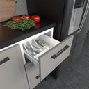 Ver imagem 3 de Gabinete de Aço Para Pia 120cm Juno/Apolo 4 Gavetas Cozimax Cinza Argila