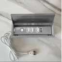 Ver imagem 2 de Porta-tomadas 3 Tomadas 10am + 3 Entradas para Usb Aço Inox Cozix