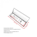 Ver imagem 4 de Porta-Tomadas 3 Tomadas 10A + 3 USB em Inox Escovado - Cozix