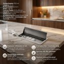 Ver imagem 3 de Porta-Tomadas 3 Tomadas 10A + 3 USB em Inox Escovado - Cozix