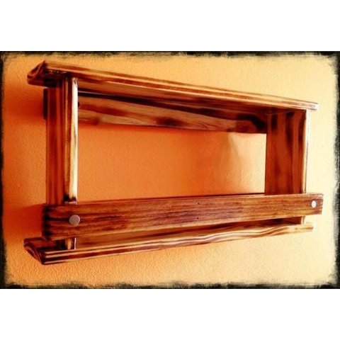 Organizador Cozinha Rústico Madeira Parede Porta Temperos Condimentos - Chimera Concept