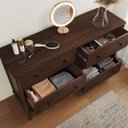 Ver imagem 6 de Cômoda de Madeira Adulto 6 Gavetas Cor Imbuia Apoana Idimex