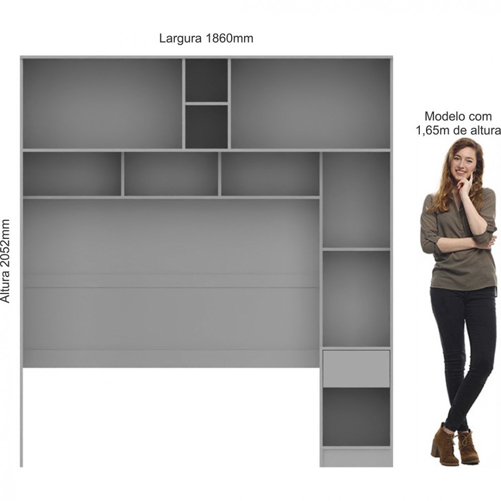 Quarto Modulado Móveis Castro 3 Peças - 7