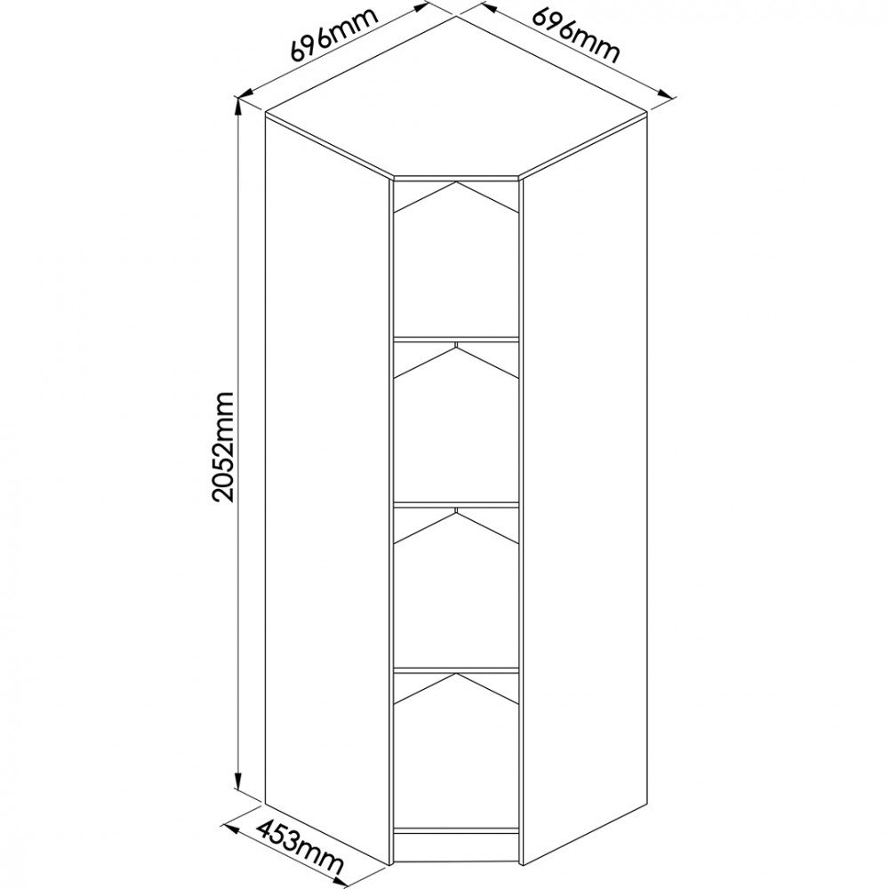 Quarto Modulado Móveis Castro 3 Peças - 13