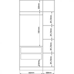 Quarto Modulado Móveis Castro 3 Peças - 19