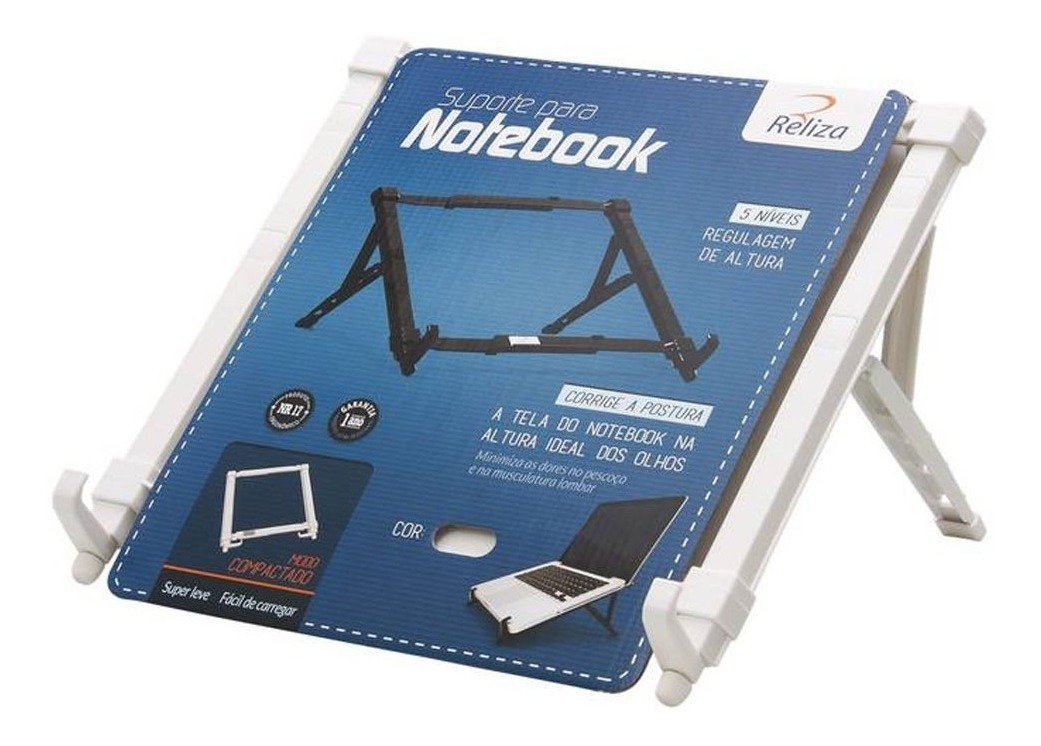 Suporte de Notebook Ajustável Ate Tela 15.6 Branco - 000025 - 9