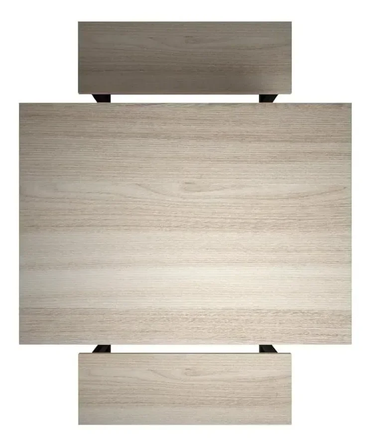 Conjunto Mesa Refeitório 8 Lugares com Banco Separado Copa Fresno Preto - 3