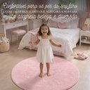 Ver imagem 2 de Tapete Redondo Infantil Rosa Bebê Antiderrapante Milano Soft:1.50