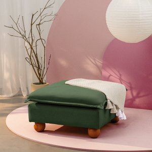 Puff Modular com Pé Bolinha Sôma CabeCasa MadeiraOriginals