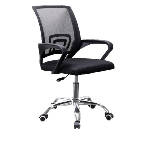 Cadeira Escritório Stance Plus Tela Mesh Preto Pc Consultório Trabalho Pé Rodizio Secretaria Diretor