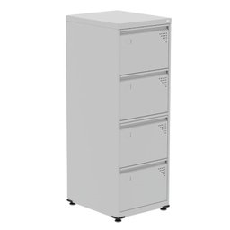 Armário de Arquivo de Aço Pandin 4 Gavetas Gavetas Cinza/branco - 1