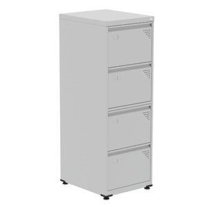 Armário de Arquivo de Aço Pandin 4 Gavetas Gavetas Cinza/branco