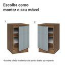 Ver imagem 4 de Balcão de Cozinha 50 Cm 1 Porta Rustic/cinza Lux Madesa Rustic/cinza