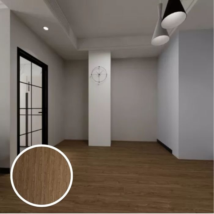 Piso Vinílico Colado 3mm com Proteção - Jacaranda - M2 - 7