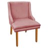 Kit 3 Cadeiras Sala de Jantar Liz Suede - - Rose - 1