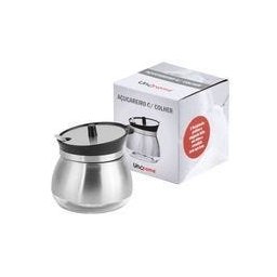 Açucareiro de Vidro Revestido em Aço Inox com Colher. - 3