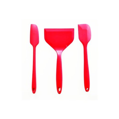 Jogo 3 Espatulas em Silicone Maciço Uny Home.